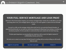 Tablet Screenshot of everestequity.com